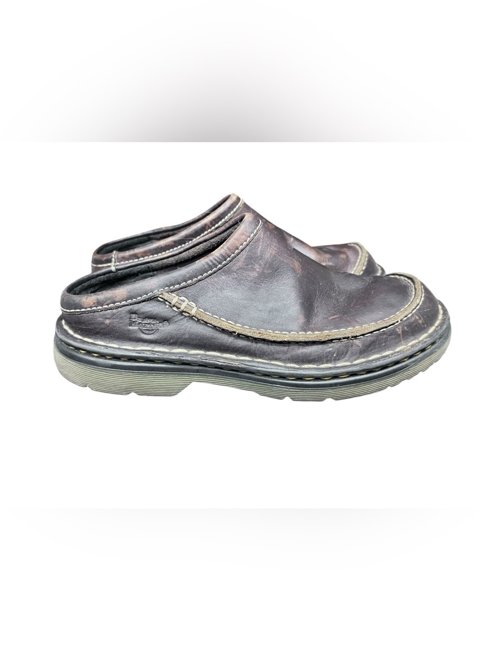 Dr. Martens 8476 Brown Leather Mules Air Wair